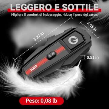 XGP Motorcycle Bluetooth Headset Single