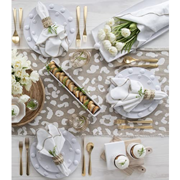 Mud Pie Scalloped Napkin Set for Elegant Dining Experience