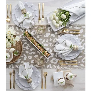 Mud Pie Scalloped Napkin Set for Elegant Dining Experience