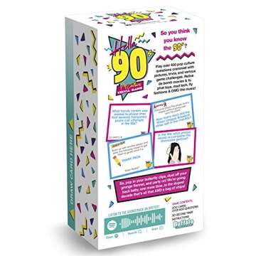 Buffalo Games Hella 90's - Pop Culture Trivia Game Brown