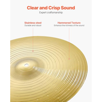 VEVOR 3-Piece Alloy Cymbal Pack for Every Drummer