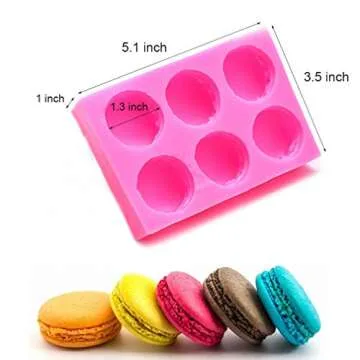 3D Macaroon Silicone Mold for Fun Baking Projects