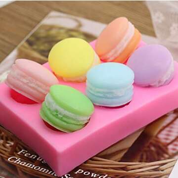 3D Macaroon Silicone Mold for Fun Baking Projects