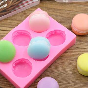 3D Macaroon Silicone Mold for Fun Baking Projects
