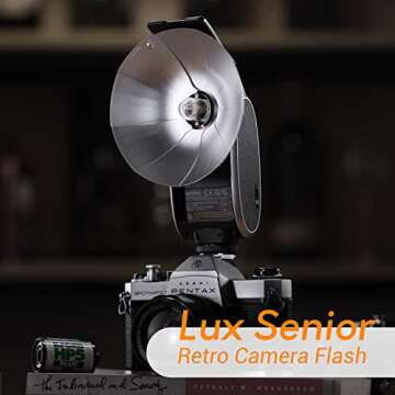 Godox Lux Senior Retro Camera Flash: Unleash Vintage Vibes with Modern Functionality
