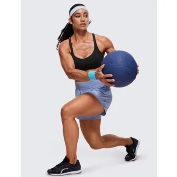 CRZ YOGA Women's Stylish Criss Cross Sports Bra Black