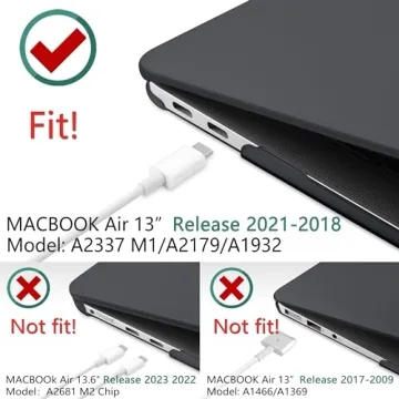 Stylish DONGKE MacBook Air 13 Inch Case with Accessories