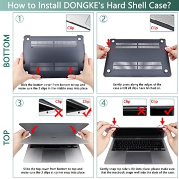 Stylish DONGKE MacBook Air 13 Inch Case with Accessories