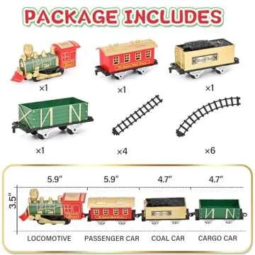 Battery-Powered Christmas Train for Kids Aged 3-8