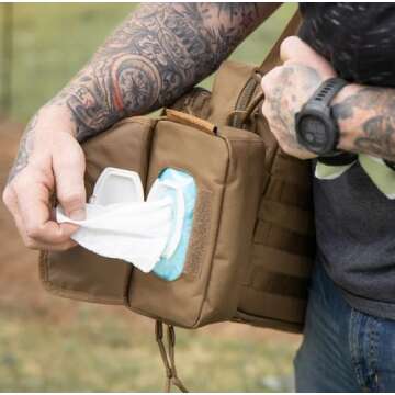 Tactical Baby Gear MOLLE Baby Wipe Pouch 2.0 (Black)