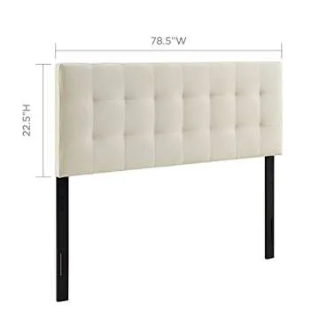 Modway Lily Tufted King Headboard - Elegant & Adjustable