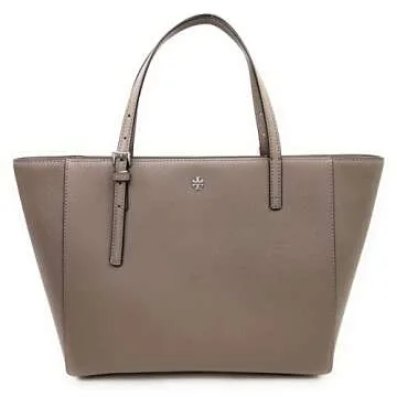 Tory Burch Emerson Leather Women's Tote - Stylish Gray Heron