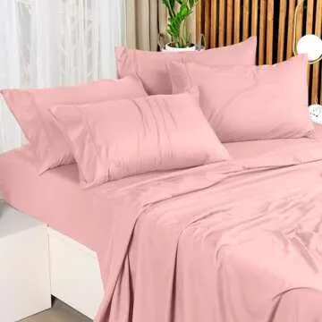 Utopia Bedding Full Bed Sheets Set - 4 Piece Bedding - Brushed Microfiber - Shrinkage and Fade Resistant - Easy Care (Full, Pink)