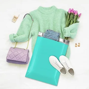 Fuxury Poly Mailers 12x15.5 Self-Sealing Teal Pack