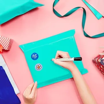 Fuxury Poly Mailers 12x15.5 Self-Sealing Teal Pack