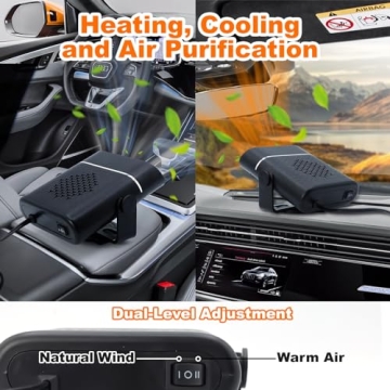 Portable 2-in-1 Car Heater - Efficient Defrost and Defogging