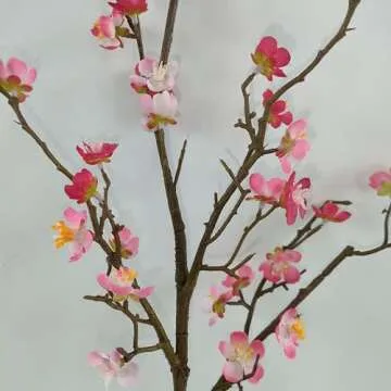 Stunning ARTIFIPLANT Plum Blossom Flowers, 6 Pcs Set