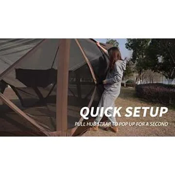 Gardimax 12'x12' Pop Up Gazebo Tent for Camping