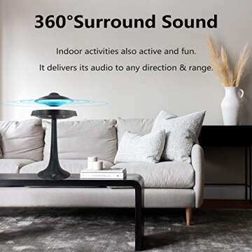 RUIXINDA Magnetic Levitating UFO Bluetooth Speaker