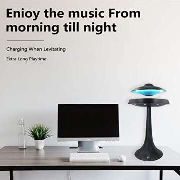 RUIXINDA Magnetic Levitating UFO Bluetooth Speaker