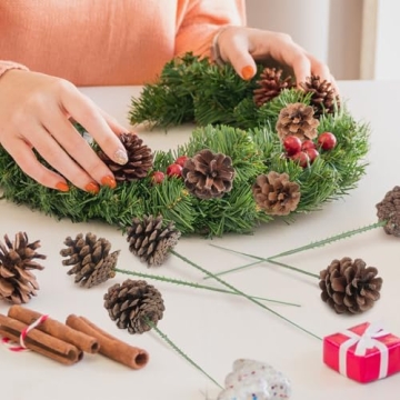Larber Pine Cones Set for Christmas Crafting & Decor