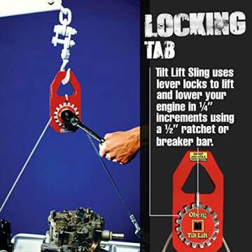 Oberg Tilt Lift Engine Hoist Sling for Easy Swaps