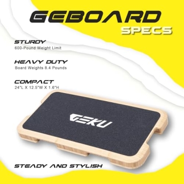 Geku Fit Eco-Friendly Bamboo Fitness Board for Resistance Bands