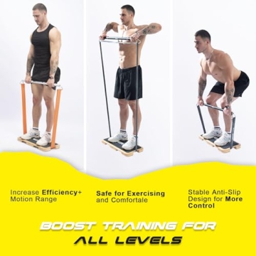 Geku Fit Eco-Friendly Bamboo Fitness Board for Resistance Bands