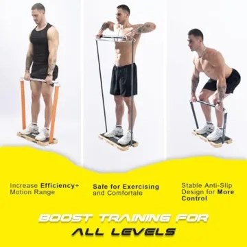 Geku Fit Eco-Friendly Bamboo Fitness Board for Resistance Bands