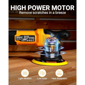 DEKOPRO Dual Action Car Polisher for Scratch & Swirl Removal