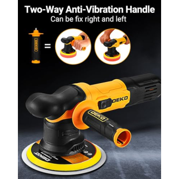 DEKOPRO Dual Action Car Polisher for Scratch & Swirl Removal