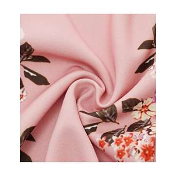 Women's Cocktail Dresses, Fall Dresses for Women Wedding Guest, Bell Sleeve Formal Dresses for Wedding Guest, Special Occasion Dresses for Women, Blush Flower 3XL