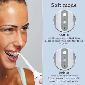 GuruNanda Cordless Water Flosser for Teeth, Gums & Braces - Portable & Rechargeable 300 ml Water Pick with 6 Flossing Modes, 4 Replaceable Tips & IPX7 Waterproof - Oral Irrigator for Home & Travel