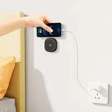 VRIG Magnetic Shower/Mirror/Bathroom Phone Holder,Magnetic Ring Compatible with iphone 14, 13, 12 and All Phones All Cases,for Shower/Bathroom/Gym/Kitchen/Wall/Make Up