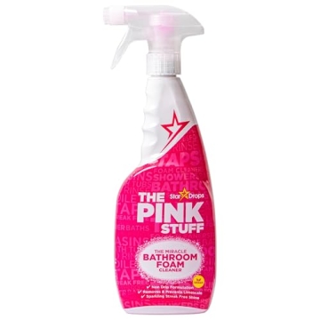 Stardrops - The Pink Stuff - Miracle Bathroom Foam Cleaner 750ml - Streak Free, Tough on Soap Scum, ...