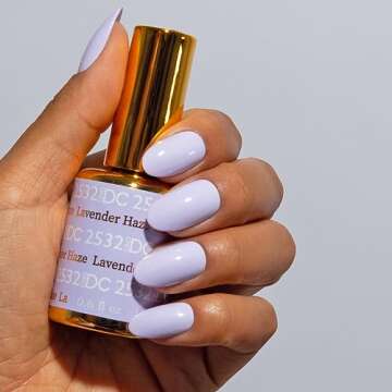 DND DC Gel Polish Set - Lavender Haze #2532, Chip-Free Duo Pack