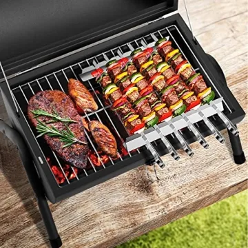 Compact Outdoor Charcoal Grill Perfect for Picnics