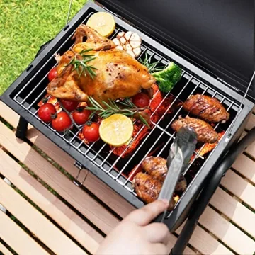 Compact Outdoor Charcoal Grill Perfect for Picnics