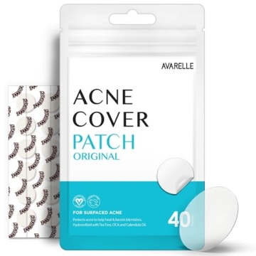 AVARELLE Acne Cover Patches - Discreet Hydrocolloid Solution for Pimples with Tea Tree Oil
