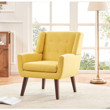 Comfy Mid-Century Accent Chair for Small Spaces