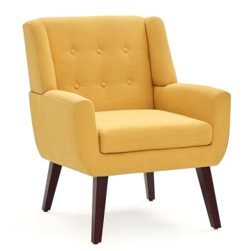 Comfy Mid-Century Accent Chair for Small Spaces