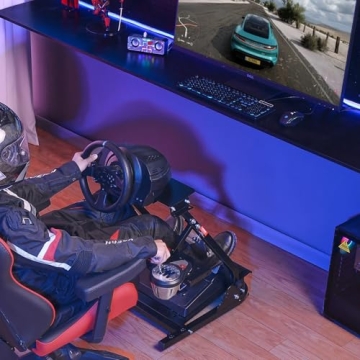 VEVOR G920 Racing Steering Wheel Stand Shifter Mount fit for Mainstream Brands Gaming Wheel Stand Wheel Pedals NOT Included Racing Wheel Stand