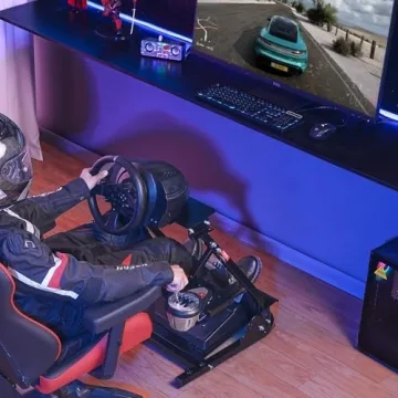 VEVOR G920 Racing Steering Wheel Stand Shifter Mount fit for Mainstream Brands Gaming Wheel Stand Wheel Pedals NOT Included Racing Wheel Stand