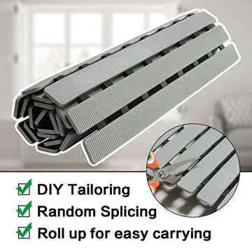 BEMISO Eco-Friendly Non-Slip Shower Mat for Safe Baths