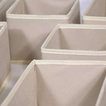 DIOMMELL 12 Pack Foldable Storage Bins for Clothes