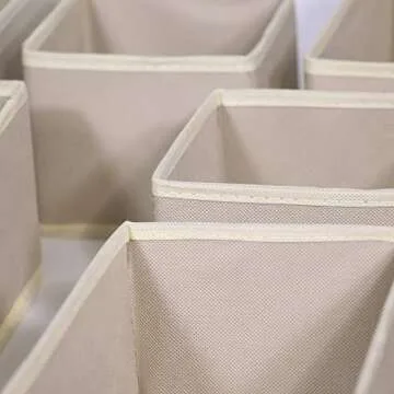 DIOMMELL 12 Pack Foldable Storage Bins for Clothes