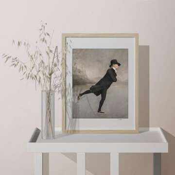 Canssape Vintage Farmhouse Wall Decor French Country Decor 8"x10" Sled Wall Art Prints Aesthetic Botanical Pictures Rustic Snow Winter Posters Wall Decor Set of 6 Gallery Decor(Unframed)