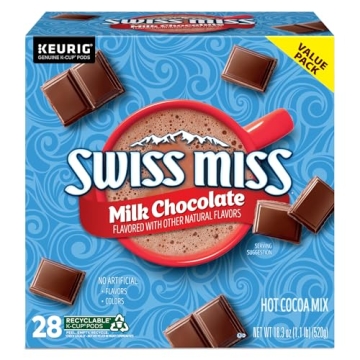 Swiss Miss Milk Chocolate Cocoa K Cups - 28 Count