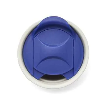 Spode Blue Italian Travel Mug | Made of Porcelain | Travel Tumbler for Coffee and Tea | Hot Water Cup | Dishwasher and Microwave Safe (8 oz)