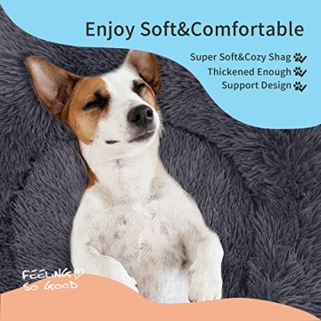 Cozy PEOPLE&PETS Plush Pet Bed for Dogs and Cats